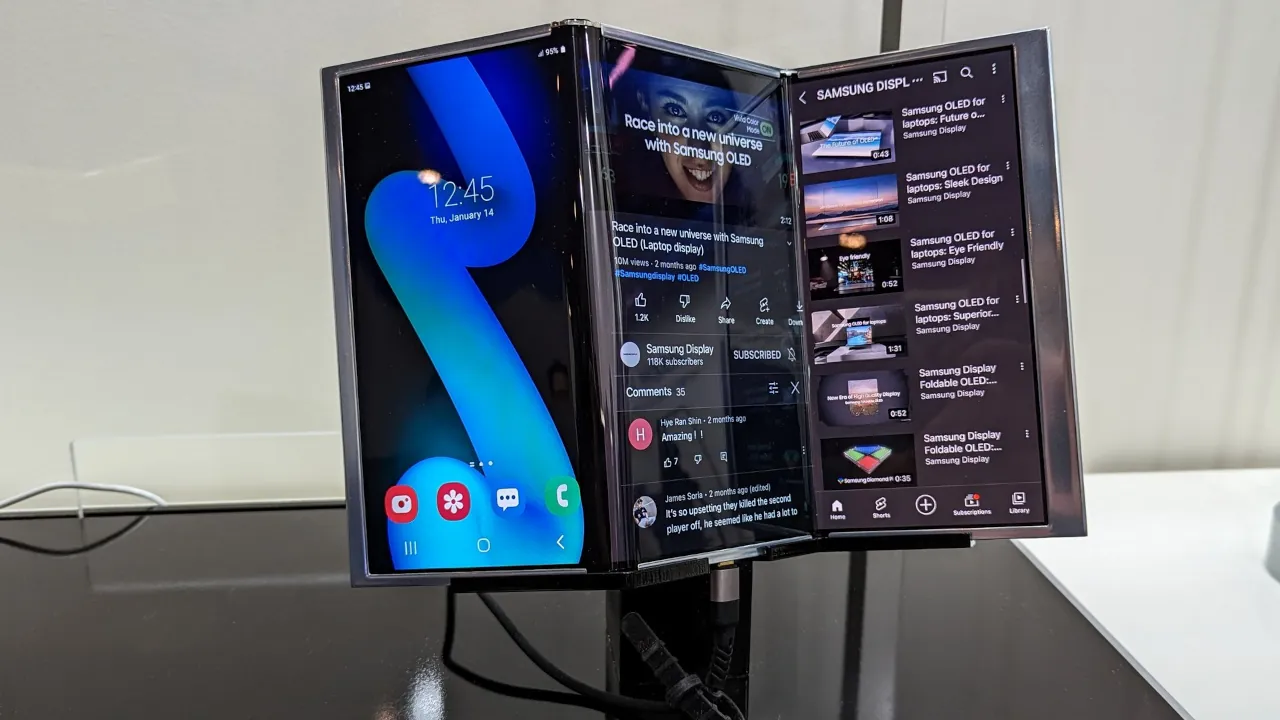 Samsung готовит смартфон Tri-Fold с тройным сгибом