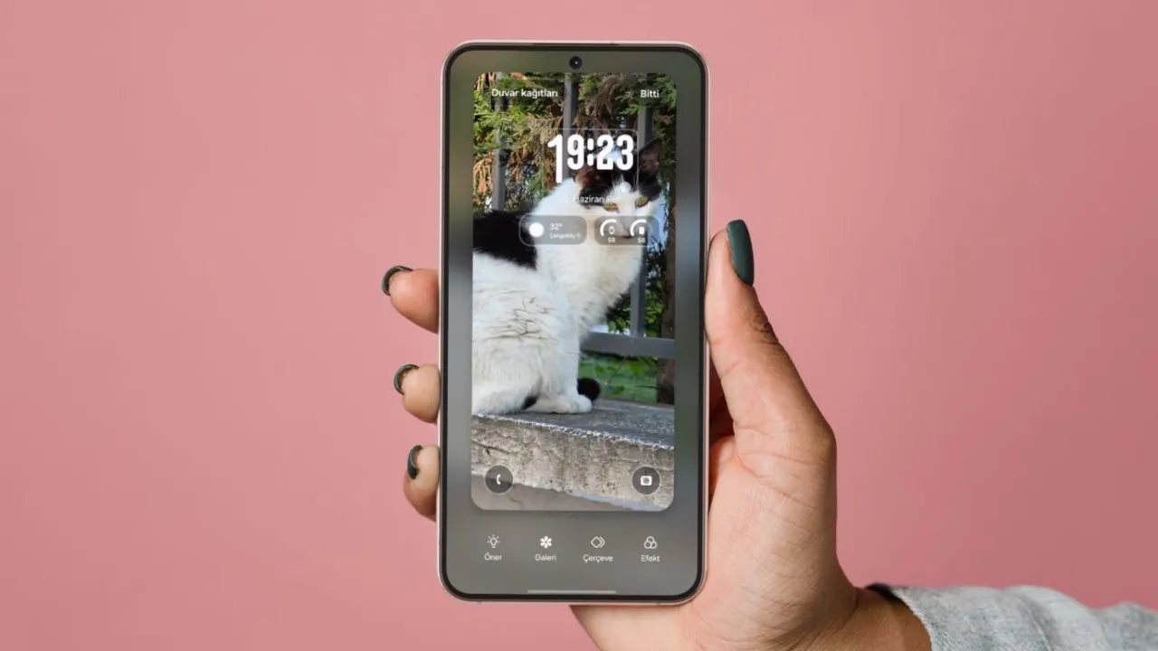 Экран блокировки в One UI 8: адаптивные часы и анимация
