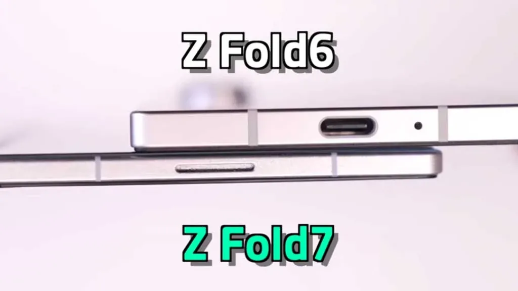 Samsung Galaxy Z Fold 6 vs Fold 7 толщина