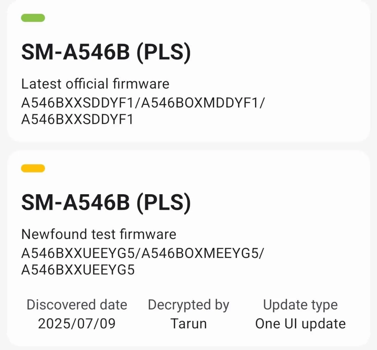 Samsung Galaxy A54 One UI 8